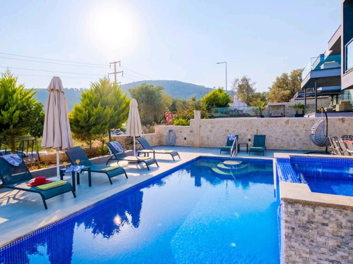  gece  -  Kasım
  | Kalkan Kızıltaş'ta Deniz Manzaralı, Jakuzili Lüks 10 Kişilik Villa